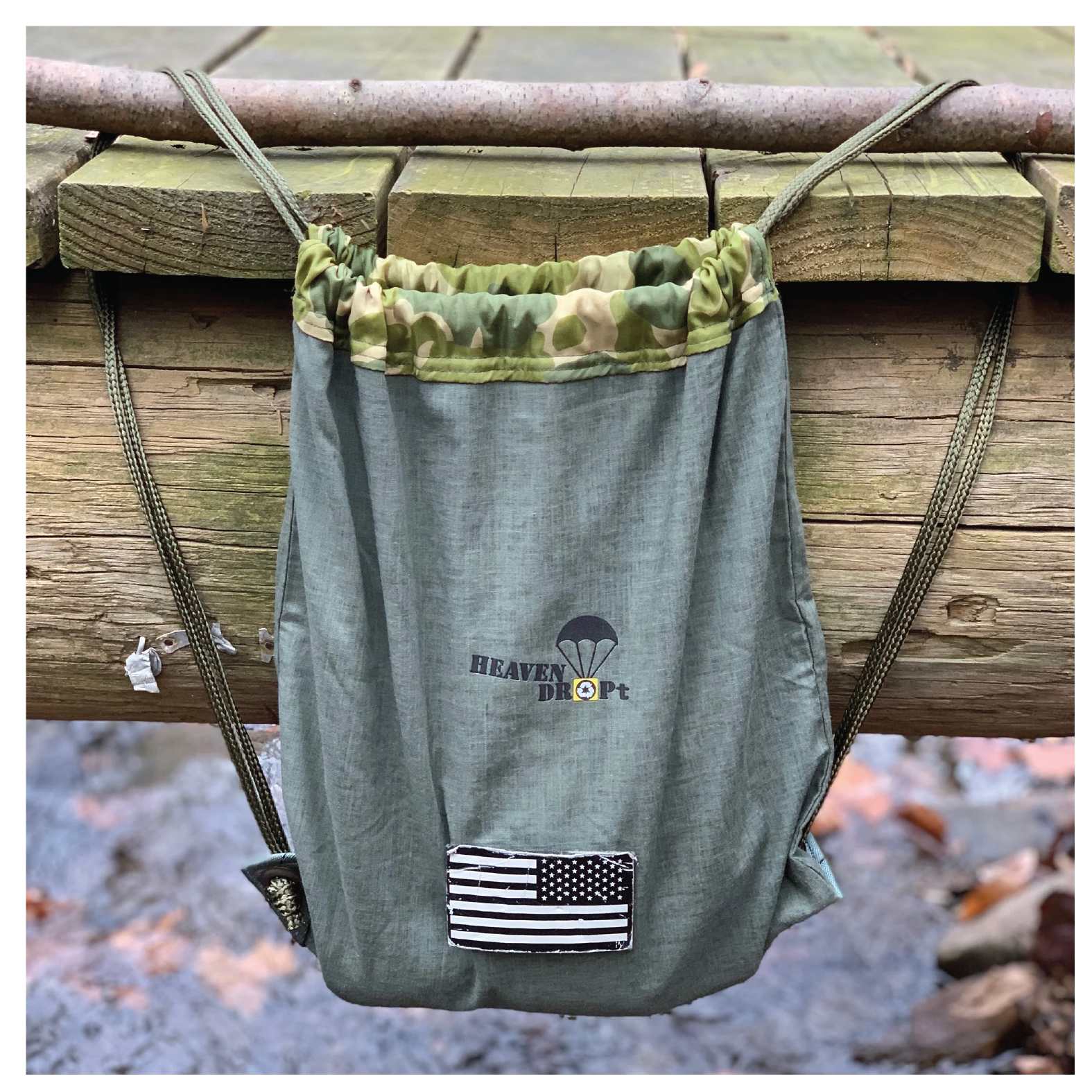 Drawstring Trail Bag (Korean War Chute)